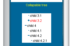 j2me collapsible trees