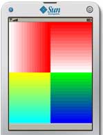Draw gradients with J2me